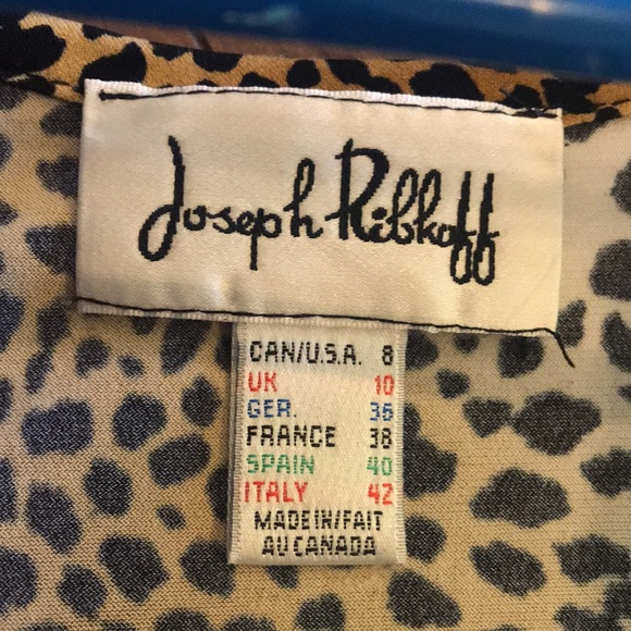 Joseph Ribkoff Scoop Neck Sleeveless Animal Cheetah Print Tunic size 8 - Picture 9 of 9